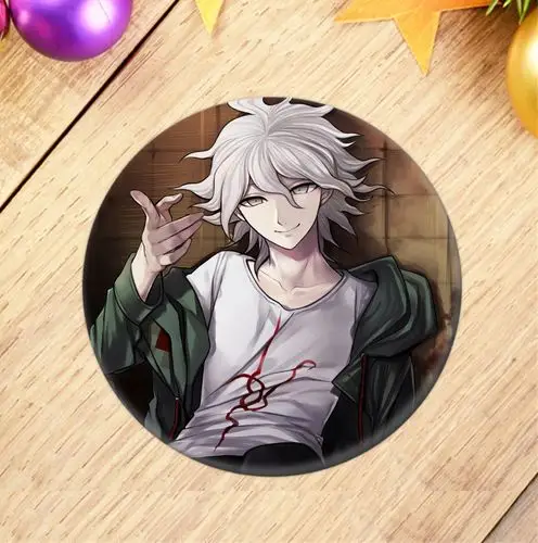 厂家直销弹丸论破v3徽章黑白熊胸章来圆定做弹2038