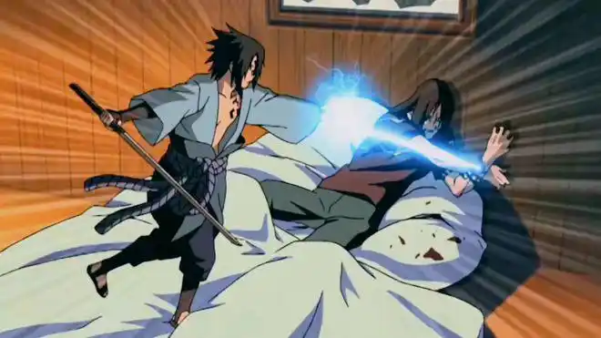 于是他想要夺取宇智波佐助的身体,只不过我们知道大蛇丸因为太虚弱,被