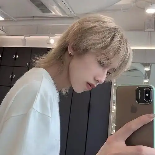 狼尾头假毛男短发韩版帅气白色超a酷鲻鱼头自然逼真蓬松全头套式