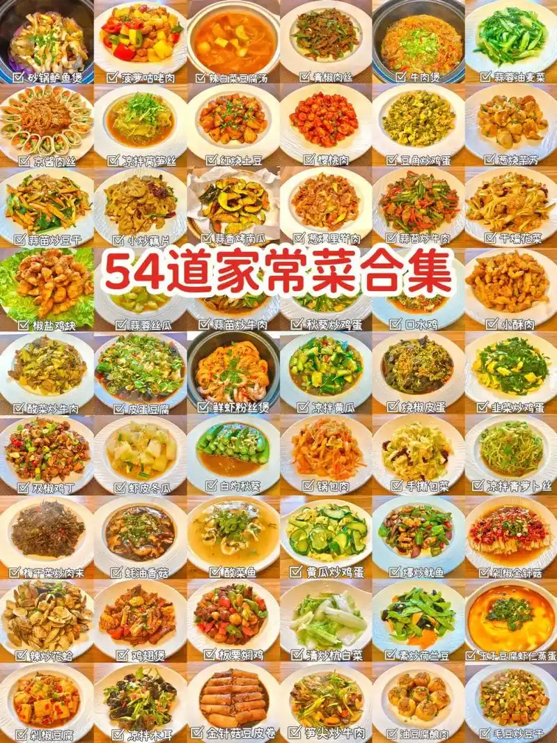 54道家常菜合集97一个月不重样!荤素搭配简单不重样 图166 - 抖音