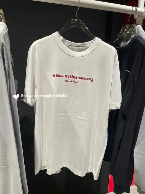 亚历山大王新款logo男女同款短袖t卫衣现货