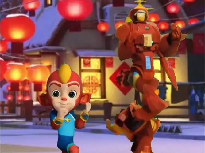 【宇宙护卫队】春节快到啦!闪电带着他的机甲来给大家表演一个喜庆舞~