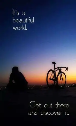 精美骑行励志壁纸,我手机已经换上了!