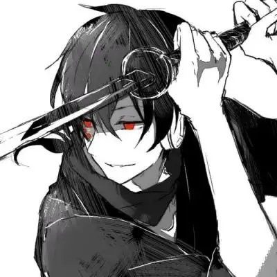 帝江:黑白红眼动漫颓废男头/终于为那一身江南烟雨覆了天下