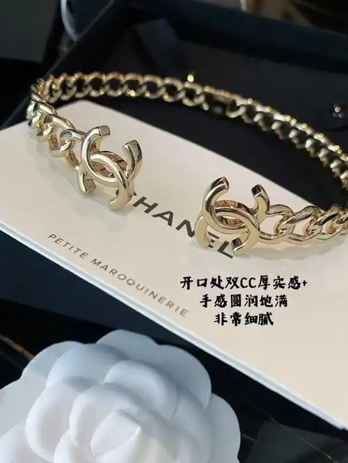 小香金属链条开口项圈choker