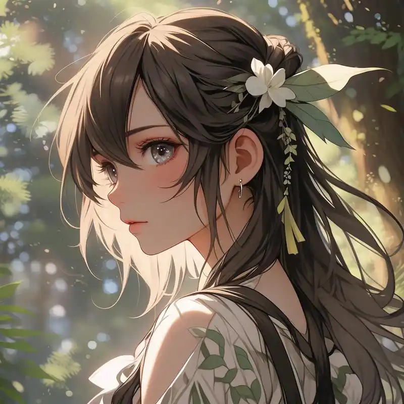 动漫风女生侧颜头像 今天给大家分享一组超美的动漫风女生侧颜头像