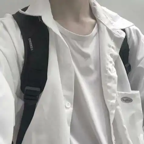 白色系列头像帅气白色衣服男生头像
