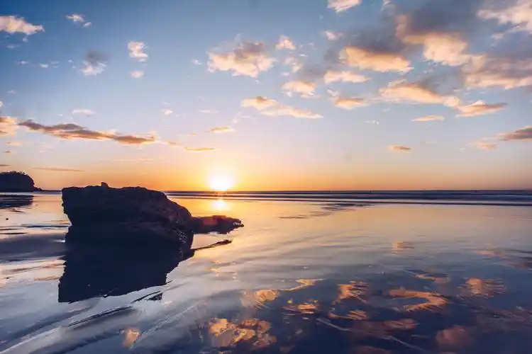 免费照片: 海滩, 云彩, 岩石, 海, 太阳, 水