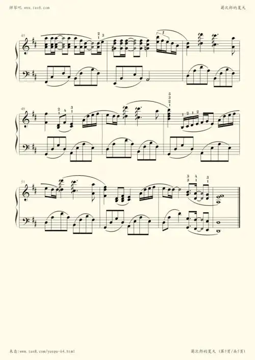 summer(菊次郎的夏天)-久石让小提琴谱