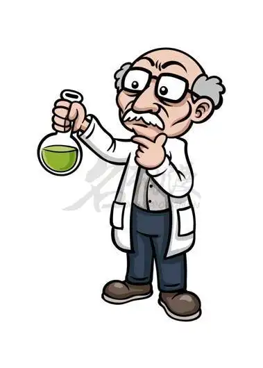 可爱卡通人物绘画技巧之科学家的画法-画师巴士