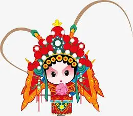 国粹京剧q版全套png动漫刀马旦