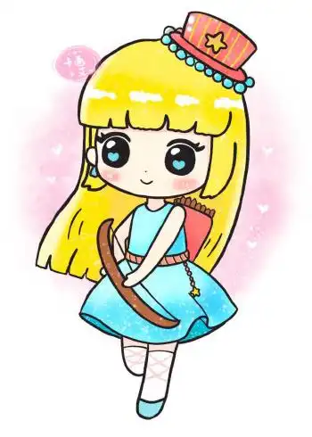 简笔画射手座十二星座超萌画画教程卡通简笔画