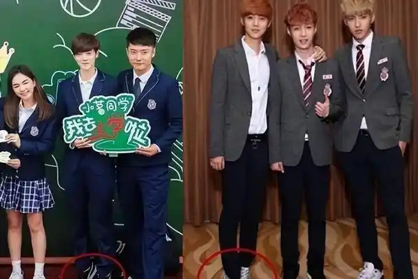 鹿晗官方公布的身高数据是178厘米.