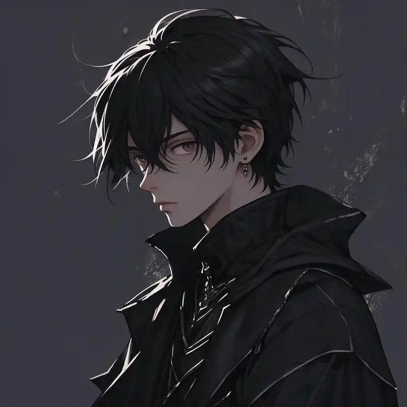 93孤独黑暗系男生动漫头像98