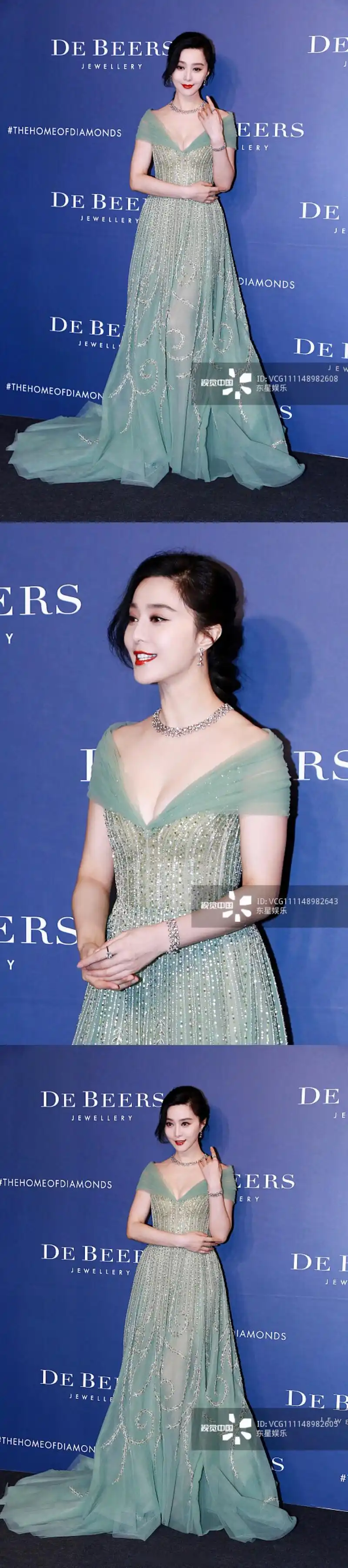 曼妙如debeers戴比尔斯珠宝 全球代言人范冰冰,优雅与独立并存,事业与