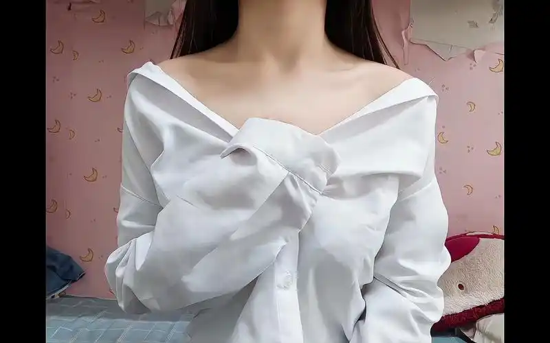 白衬衫可以吗耽误你几秒心动一下 锁骨杀 衬衣控