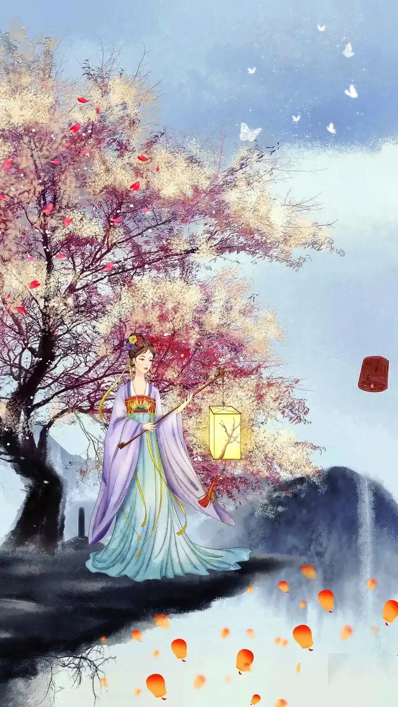 古风壁纸.半生风雪 吹不散花落时节的眼泪 唤不回 孤雁终要南 - 抖音