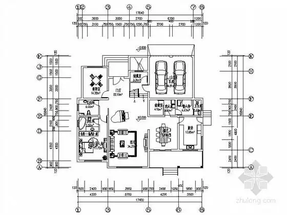 3000m2独栋别墅平面图_2020年3000m2独栋别墅平面图资料下载_筑龙学社