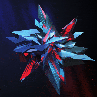 壁纸",画面是一个不断碎裂重合的空间形状,看起来非常的炫酷充满科幻