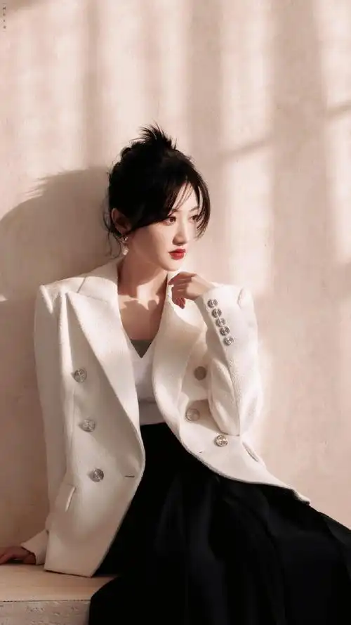 景甜奶白西装##令人心动的offer