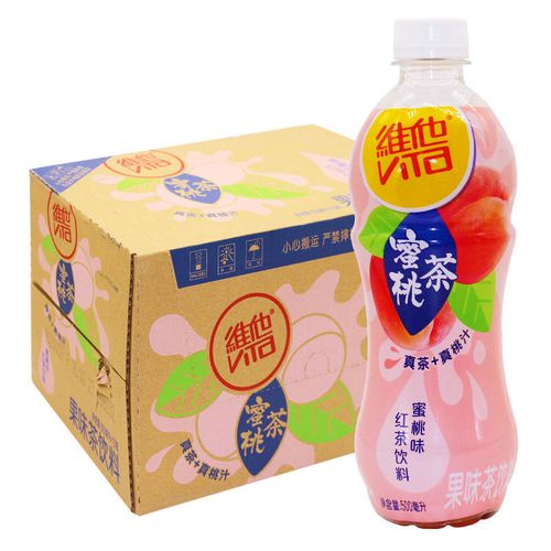 维他奶(vitasoy)蜜桃茶风味茶饮料 500ml*15瓶整箱果味蜜桃茶饮料