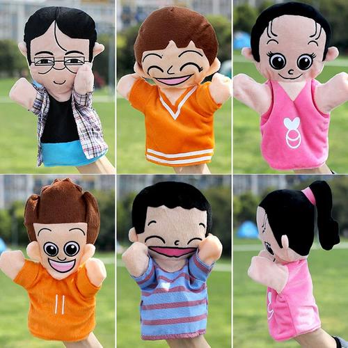 亲子互动玩偶热播家庭喜剧 家有儿女毛绒玩具娃娃手偶 一套一家人