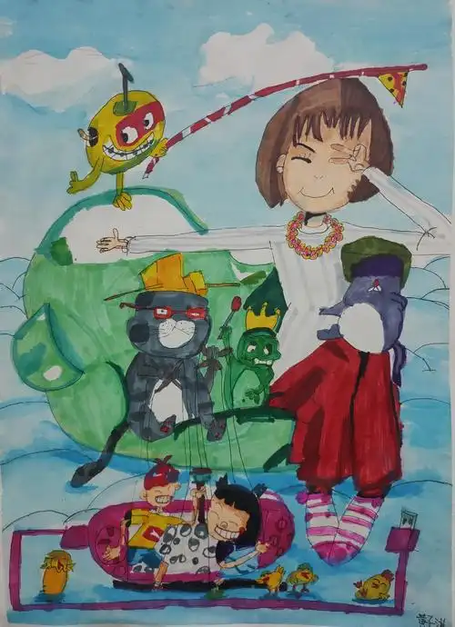 木林艺术教育美术学员黄子淇(10岁)优秀作品集