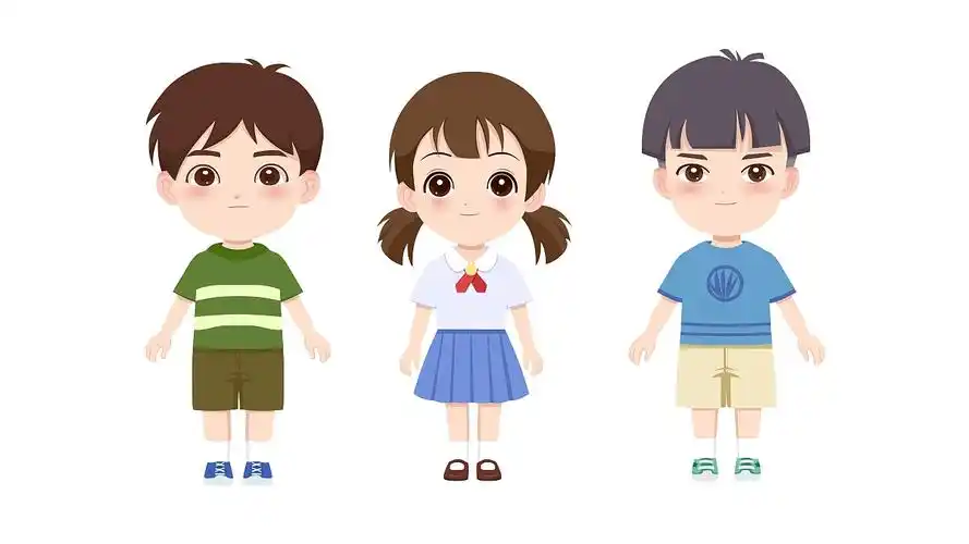 ip形象人物设计 —小学生|插画|商业插画|蓝葵酱_原创作品-站酷zcool