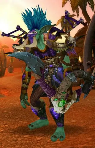 巨魔猎人全身紫色幻化绝对靓仔