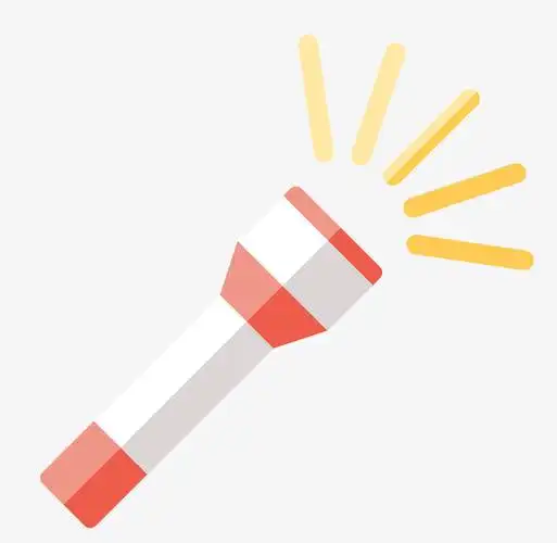 手电灯光矢量装饰手电灯光