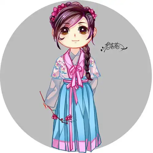 来一打汉服q版吧!-碧落cici__原创,古风