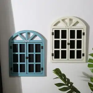 仿真假窗户墙面院子装饰室外护院墙壁遮丑花园店铺门口吸引人挂件