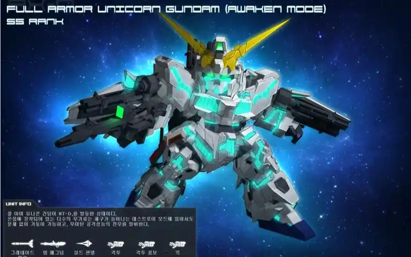 sd敢达怀旧系列全装独角兽高达觉醒样式