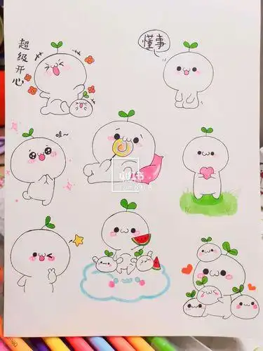 又萌又可爱的简笔画又萌又可爱的简笔画团子