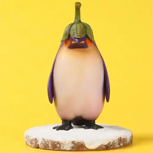 蔬果系列茄子企鹅潮玩手办