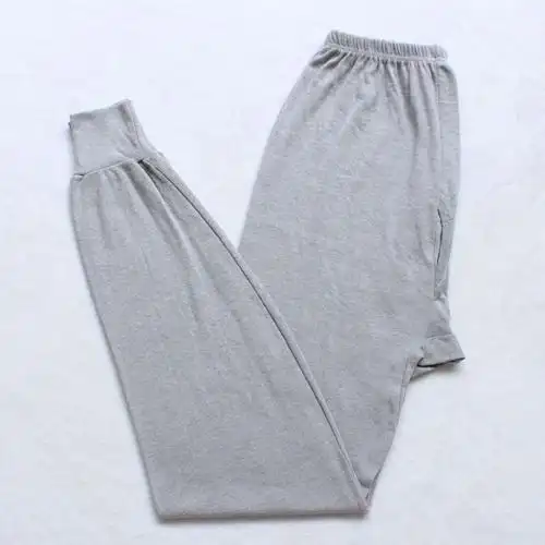 中老年秋裤线裤男士秋裤加肥加大宽松棉秋裤老衬裤 黑色系列 均码 110