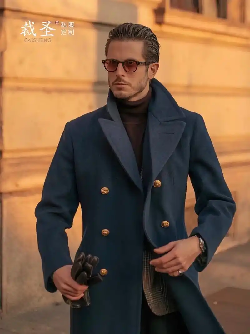 绅装穿搭大衣配西装|高级有态