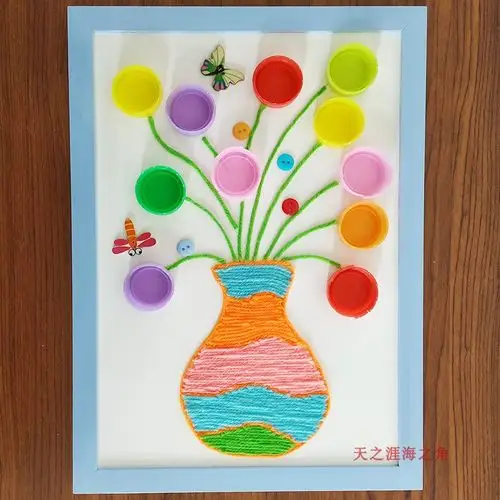 纽扣画diy手工材料包相关图片