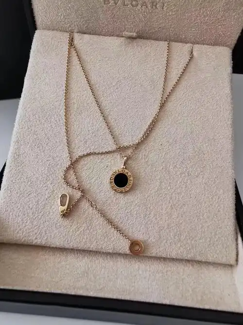 二手正品97宝格丽bvgari黑陶瓷圆饼小号项链尺寸42