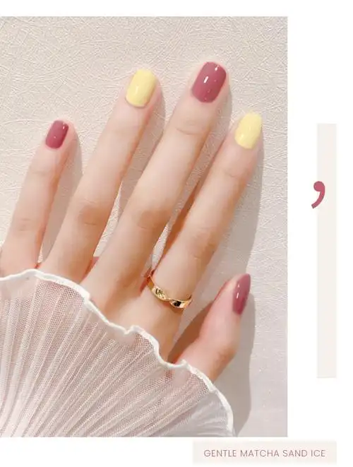 跨境 光疗指甲油胶2021年新款网红流行色黑色白色车厘美甲店专用