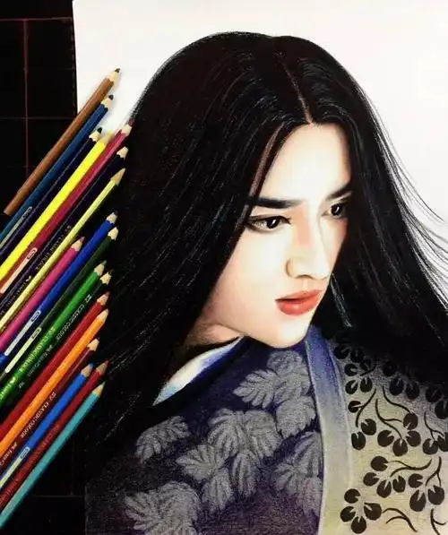 彩铅手绘教程花千骨手绘步骤图太牛逼了多人物话不多说先收藏