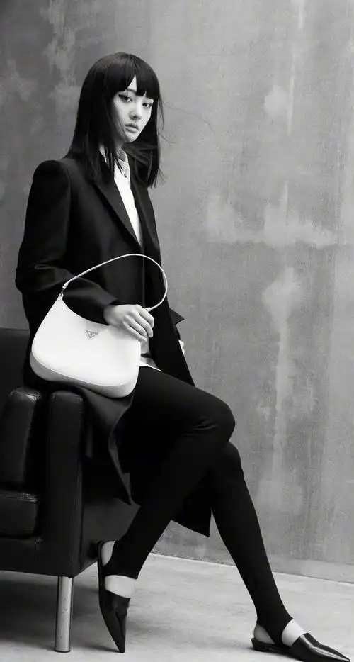 郑爽复古衣品开挂!穿黑色西装搭配黑长直刘海造型,也太飒了吧