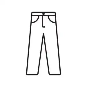 裤子轮廓笔画图标矢量照片