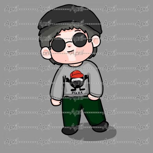 原创华晨宇周边应援卡通q版立牌摆件礼品钥匙扣画手:四月