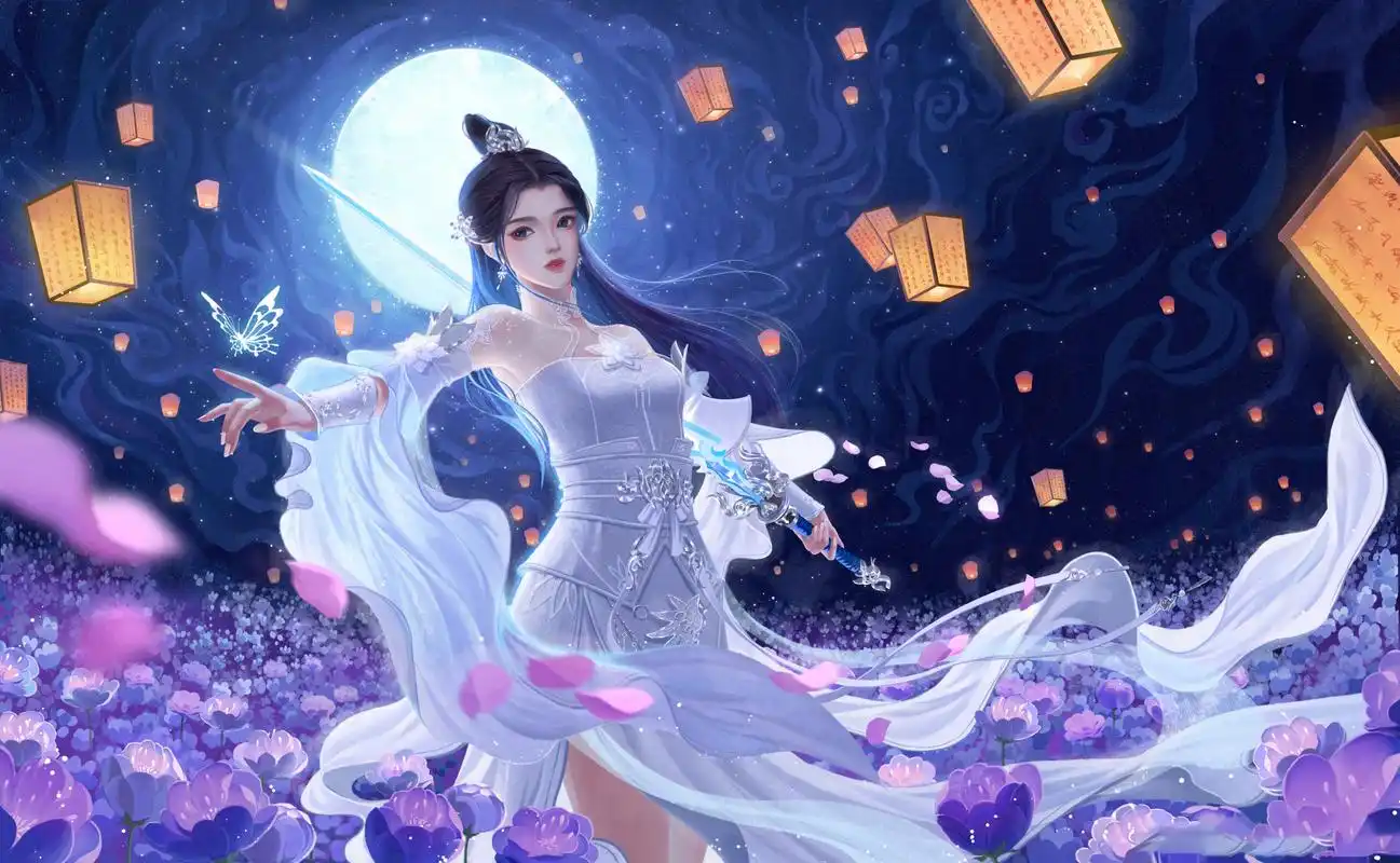 高清古风桌面壁纸,一人一骑,逍遥天地