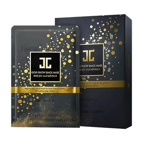 jayjun gold snow black mask 5pcs