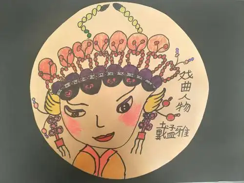 17金凤路小学社团第十周美术作品--《戏曲人物》 ---------跟我学美术