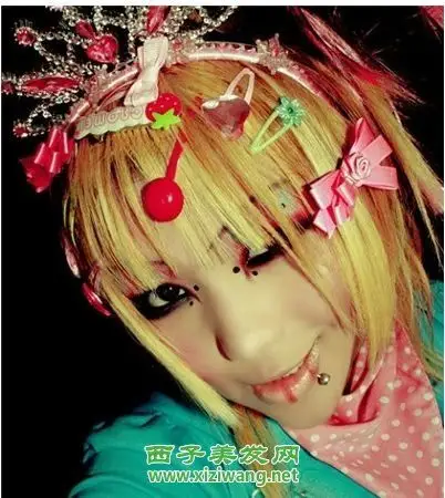 杀马特女生发型