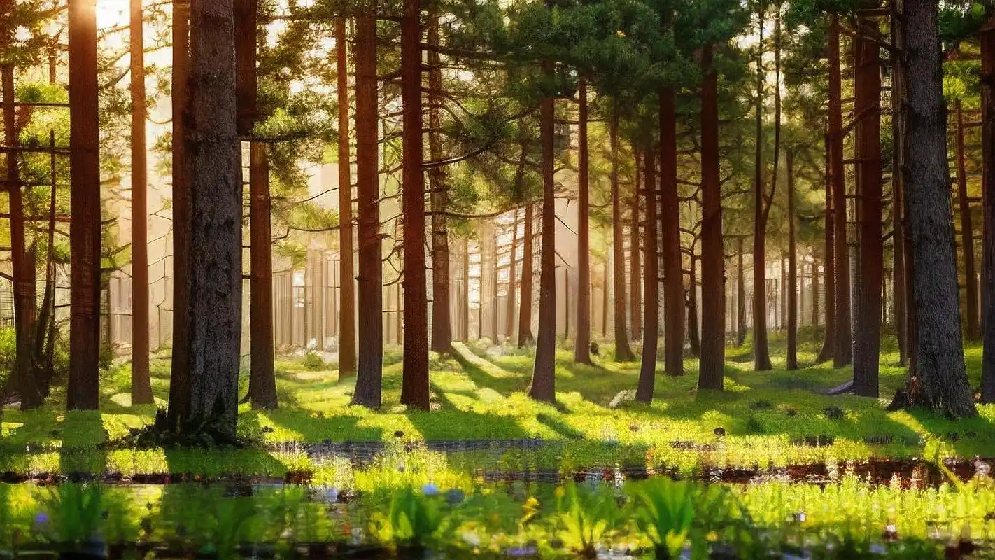 99养眼绿色森林背景大放送98