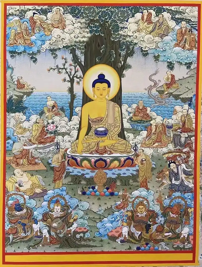 唐卡中的形象是宗教信仰的象征表示,其绘制和供养过 - 抖音